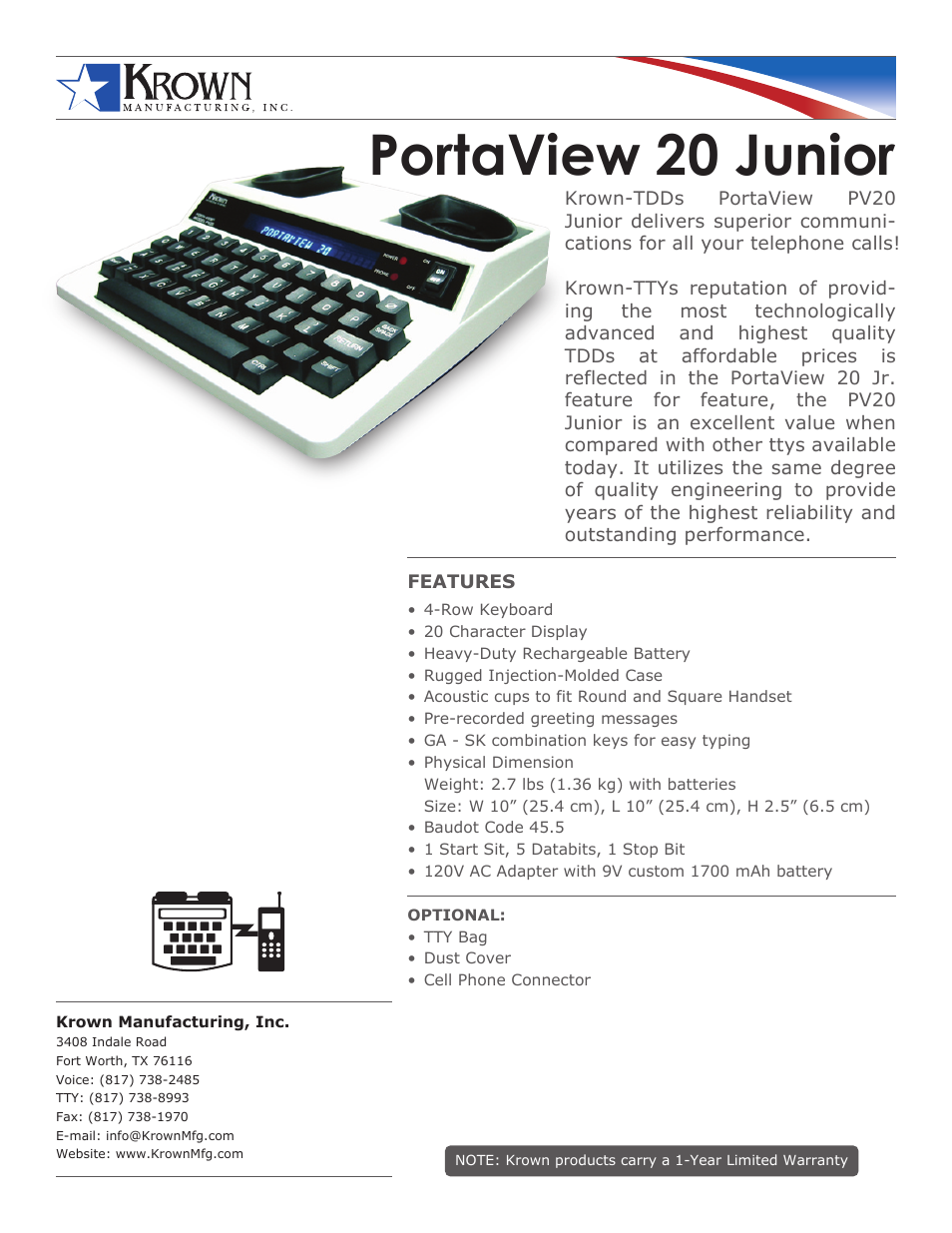 PortaView 20 Junior PV20