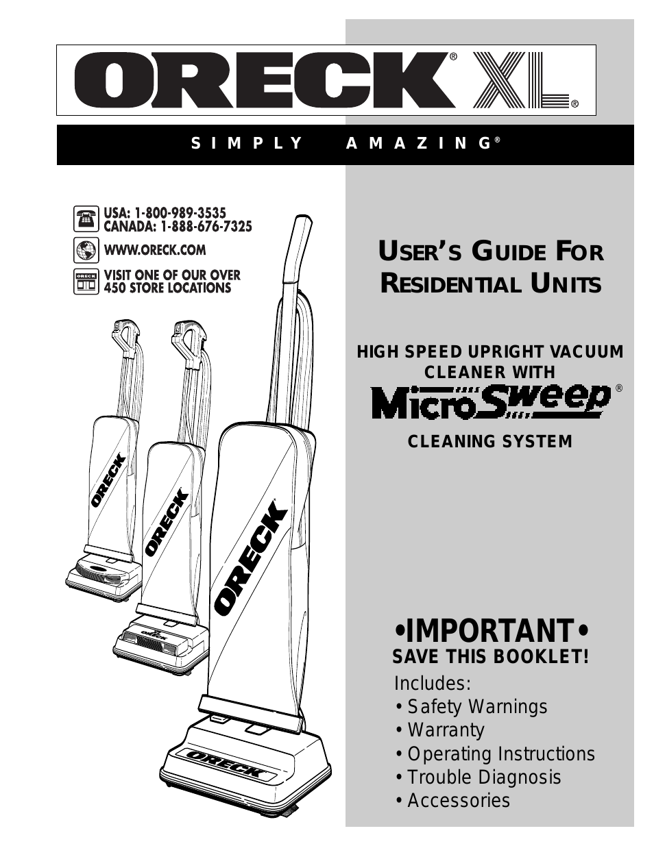 Upright Bag Vacuum Cleaner