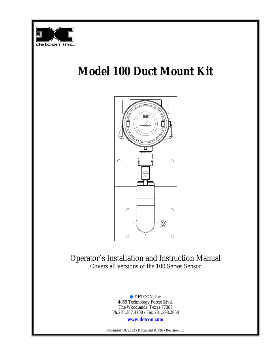 100 Duct Mount Kit