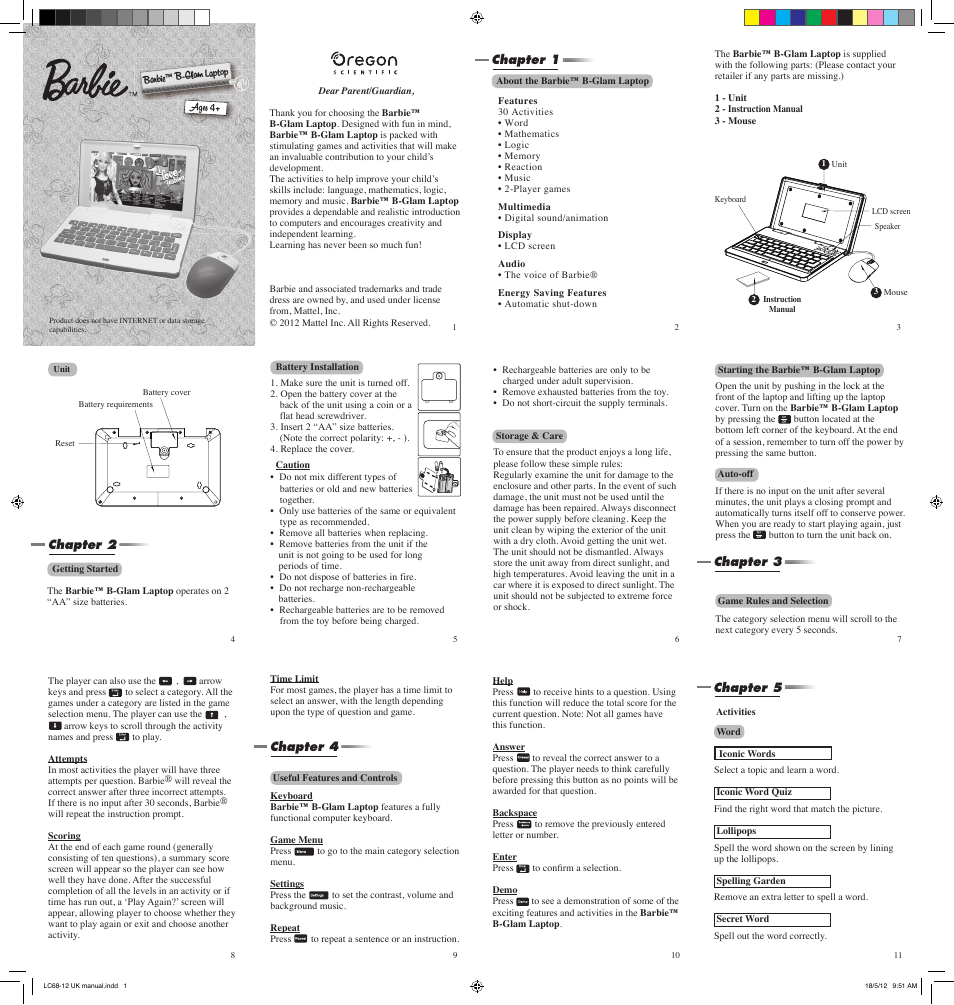 Barbie B Laptop LC68-12