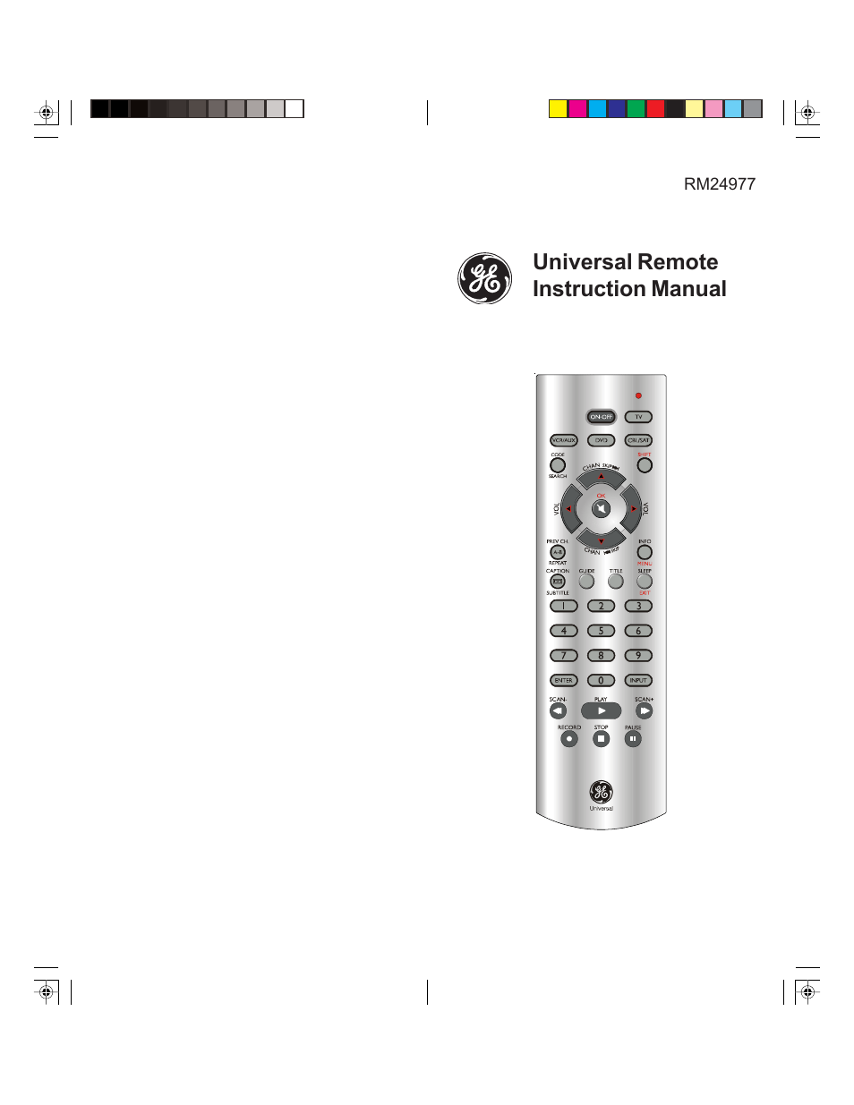 24977 GE Universal Remote