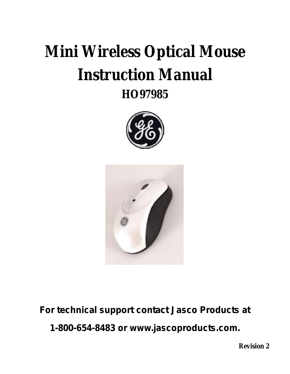 97985 GE Wireless Mini Optical Mouse for PCs
