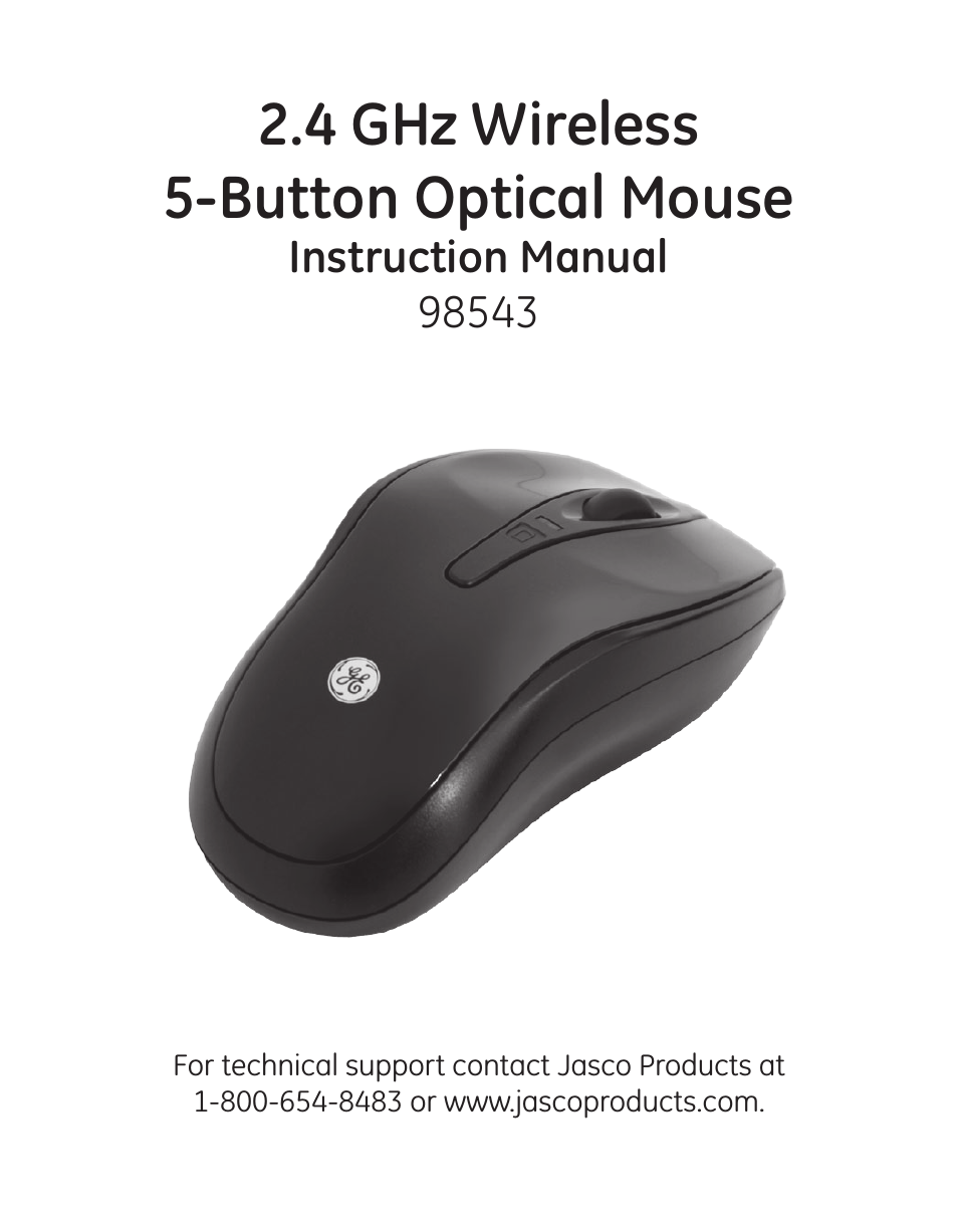 98543 GE 2.4 GHz Wireless 5-Button Mouse
