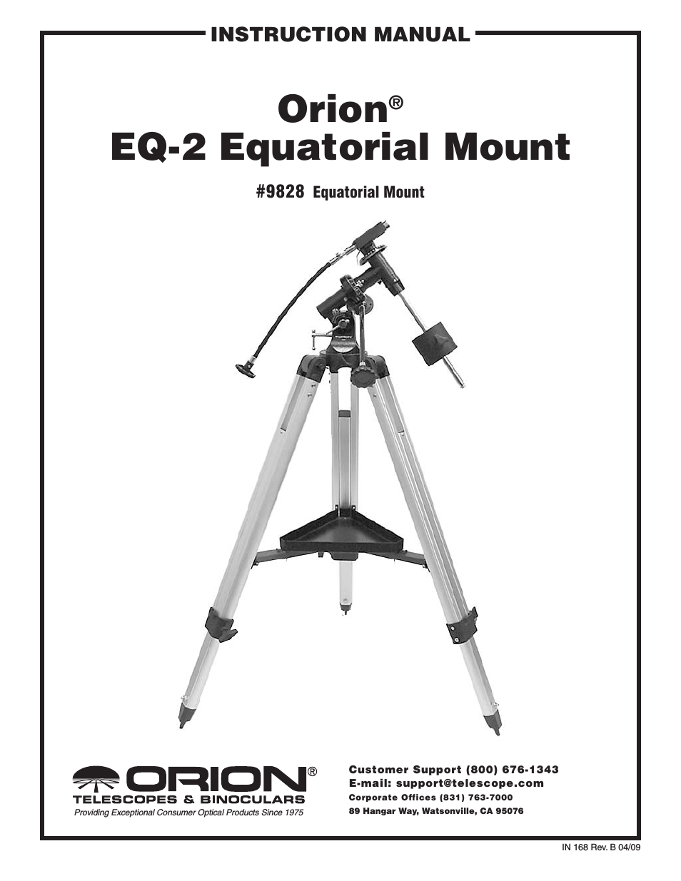 EQ-2 EQUATORIAL MOUNT 9828