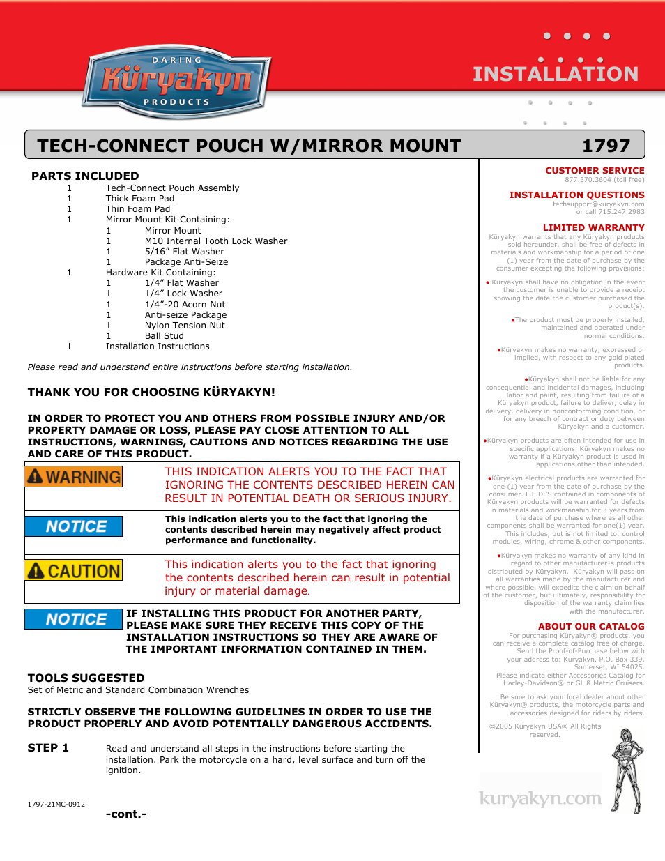 1797 TECH-CONNECT POUCH W/MIRROR MOUNT