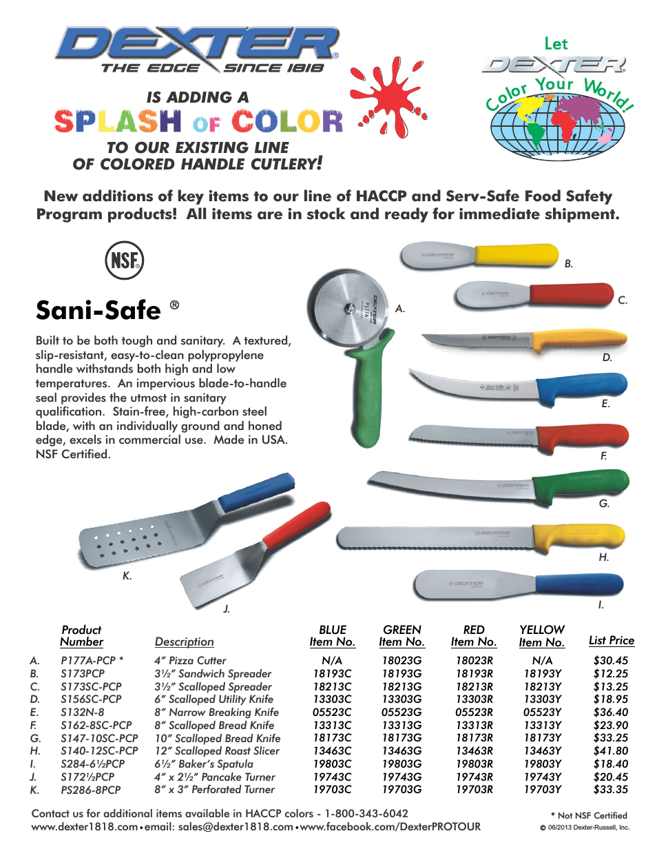 Sani-Safe Product Flyer