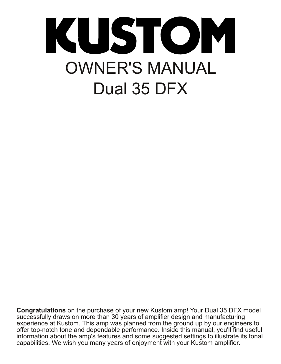Dual 35 DFX