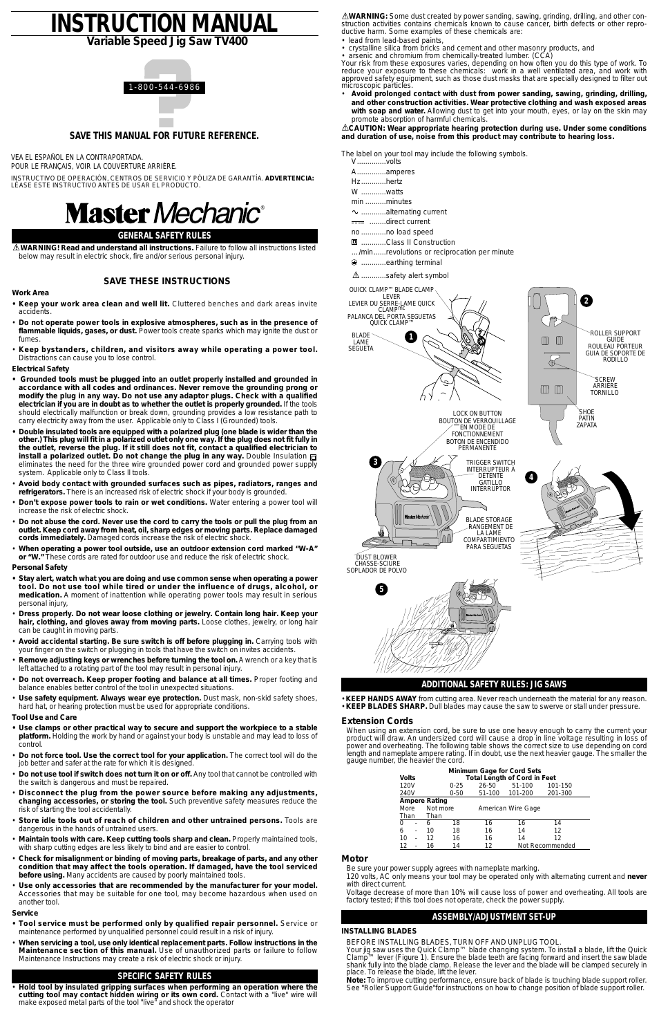 Master Mechanic TV400