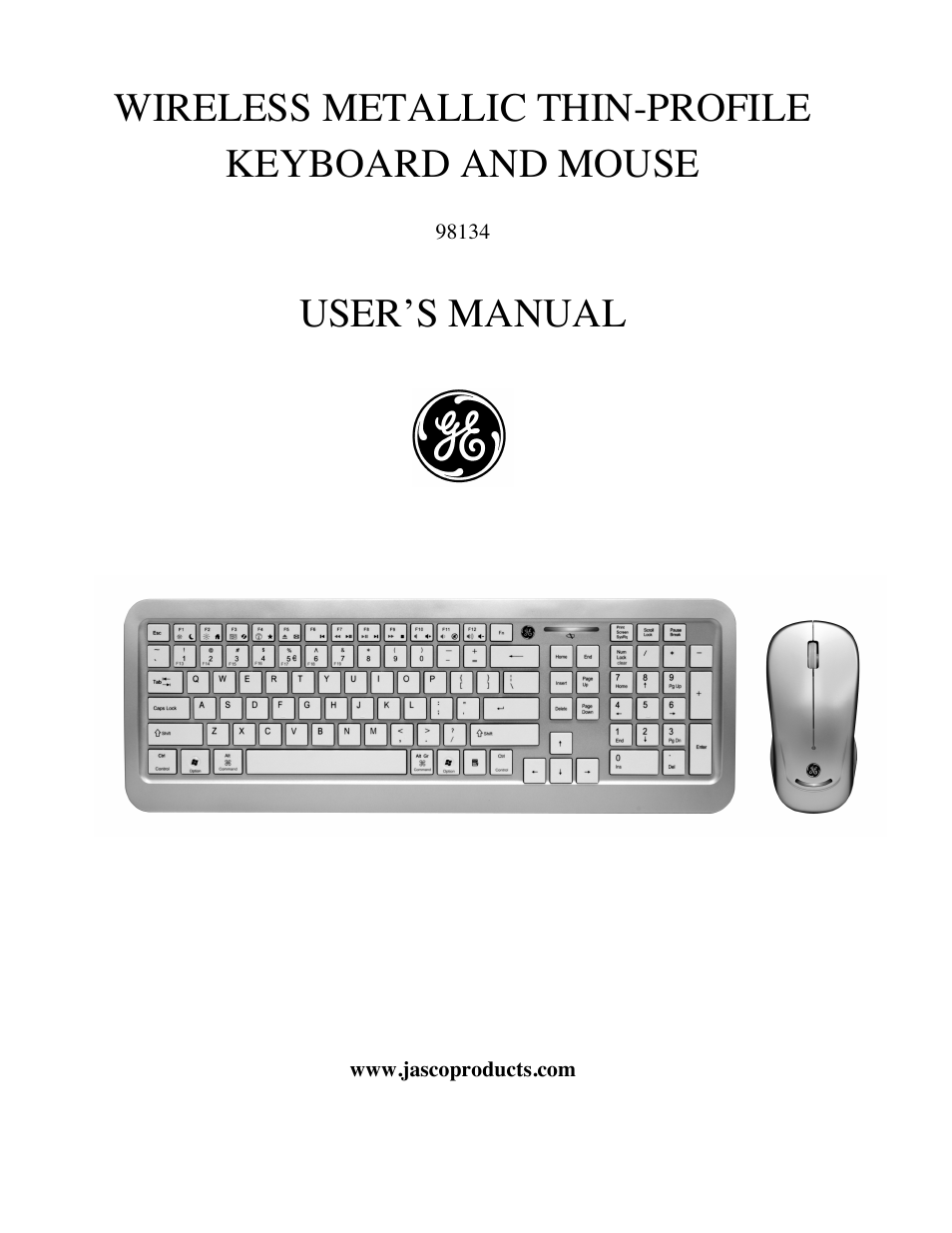 98134 GE Thin-Profile Keyboard and Mouse