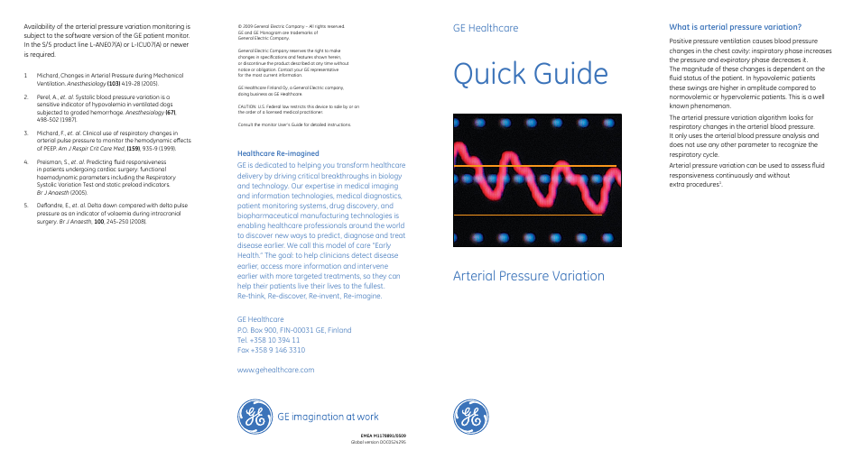 Arterial Pressure Variation Quick Guide