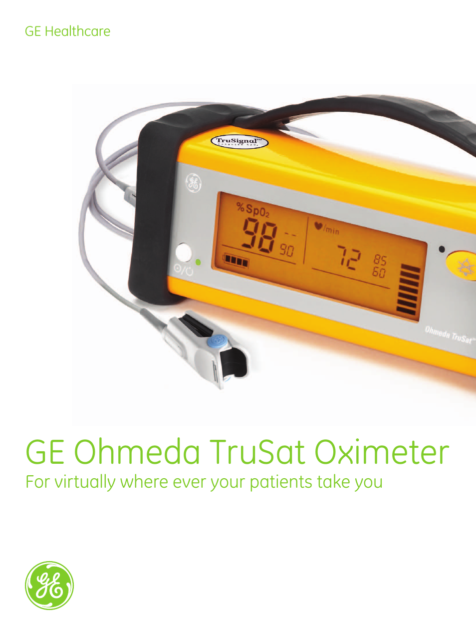GE Ohmeda TruSat Oximeter