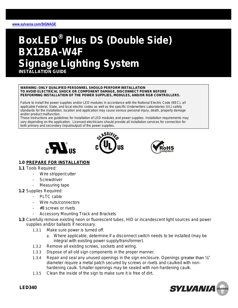 BoxLED Plus DS BX12BA-W4F