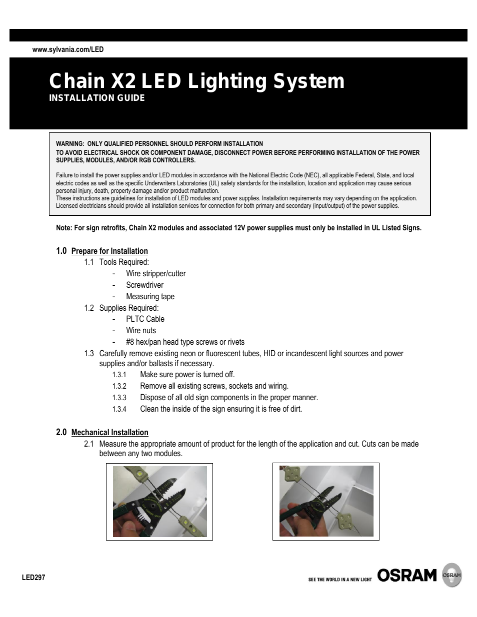 Chain X2 LED