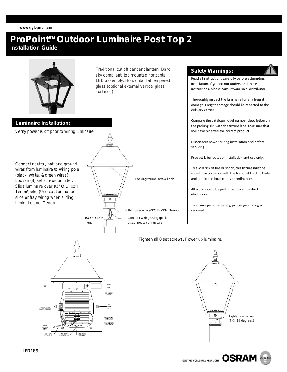 ProPoint Outdoor Luminaire Post Top 2