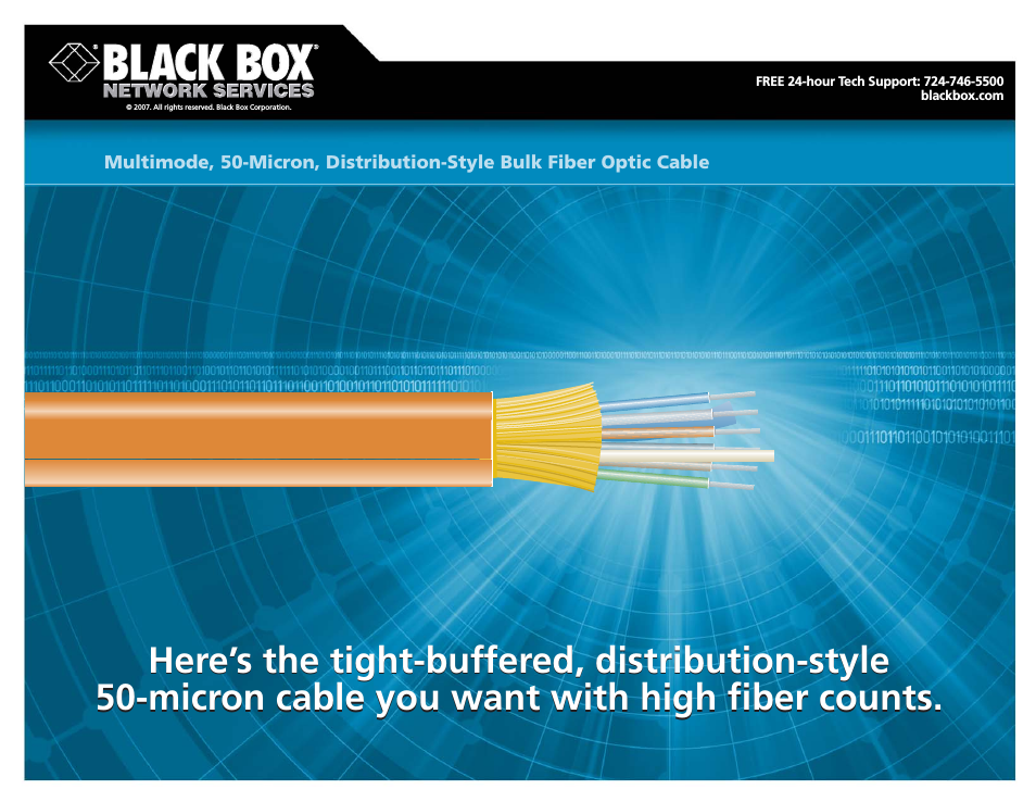 Bulk Fiber Optic Cable