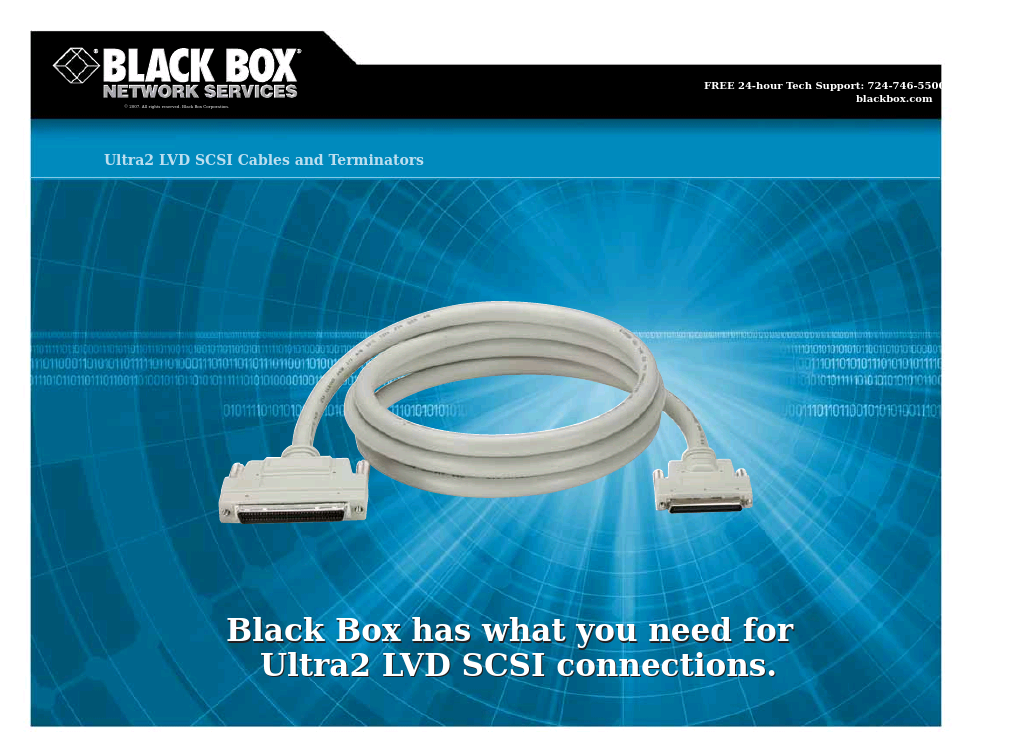 Ultra2 LVD SCSI Cables and Terminators