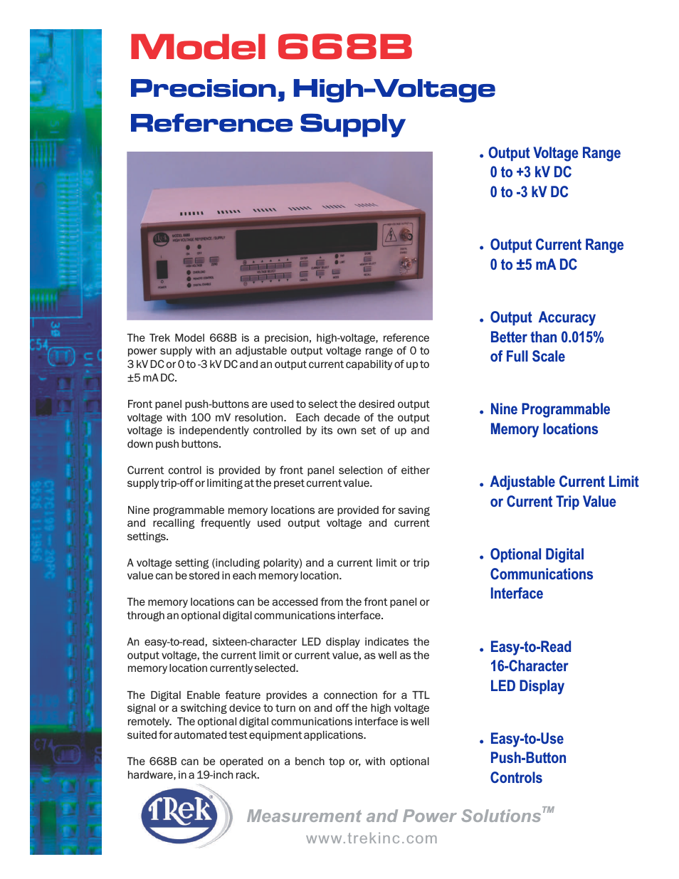 668B High-Voltage Reference Supply