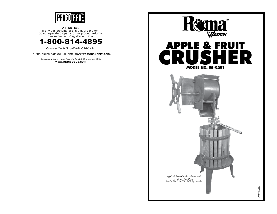 Roma Apple & Fruit Crusher
