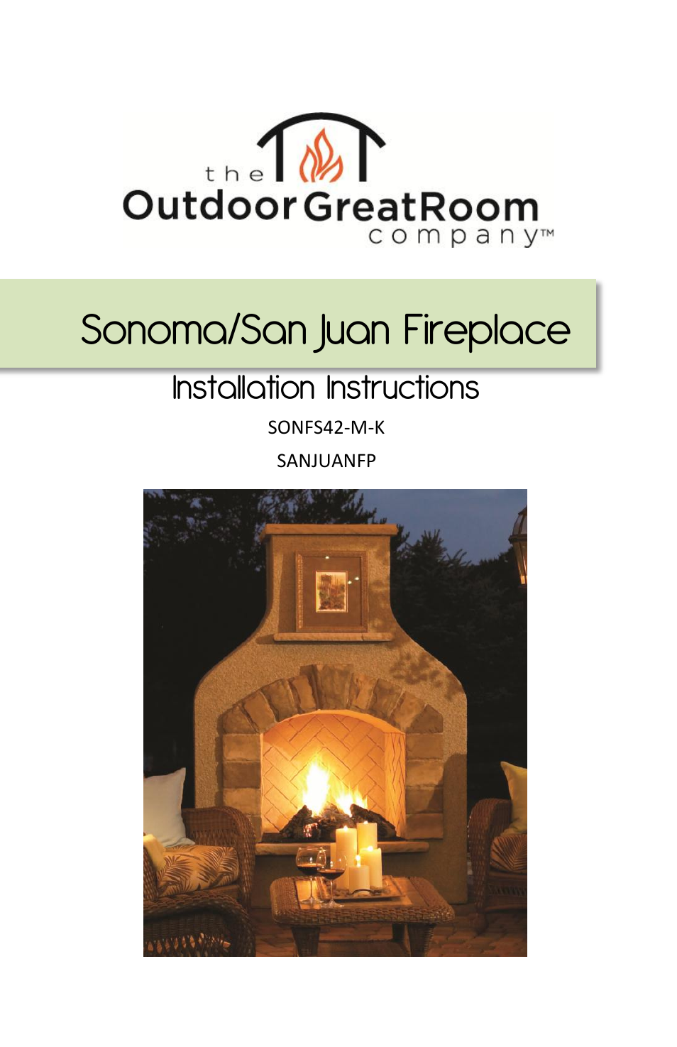 Sonoma and San Juan Fireplace