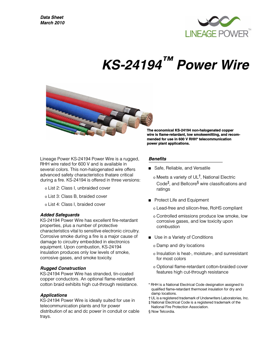 KS24194 Power Wire