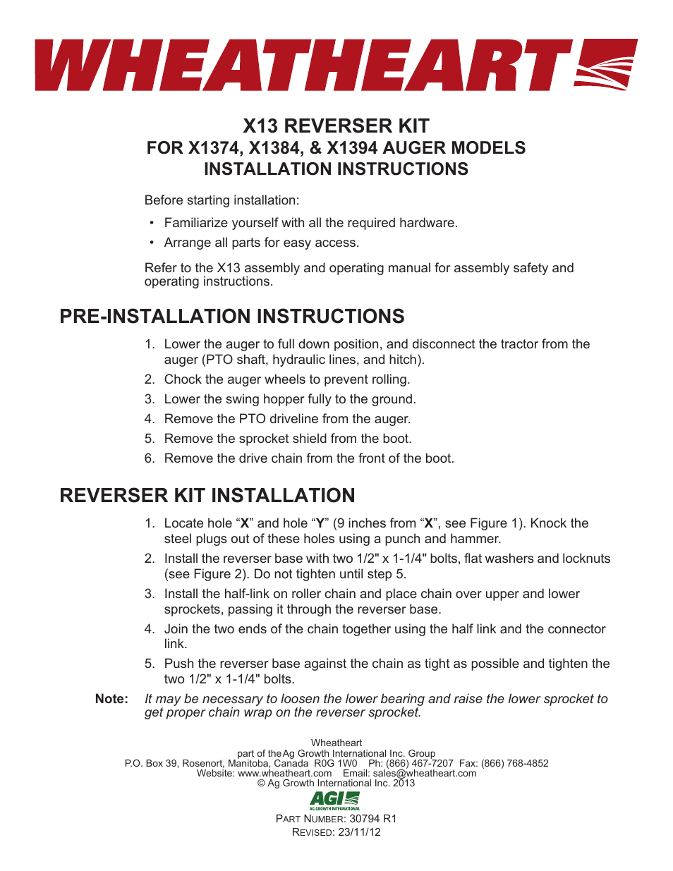 X13 Reverser Kit
