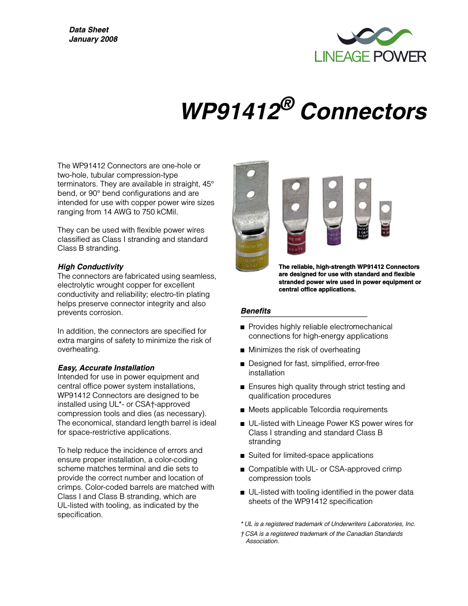 WP91412 Connectors