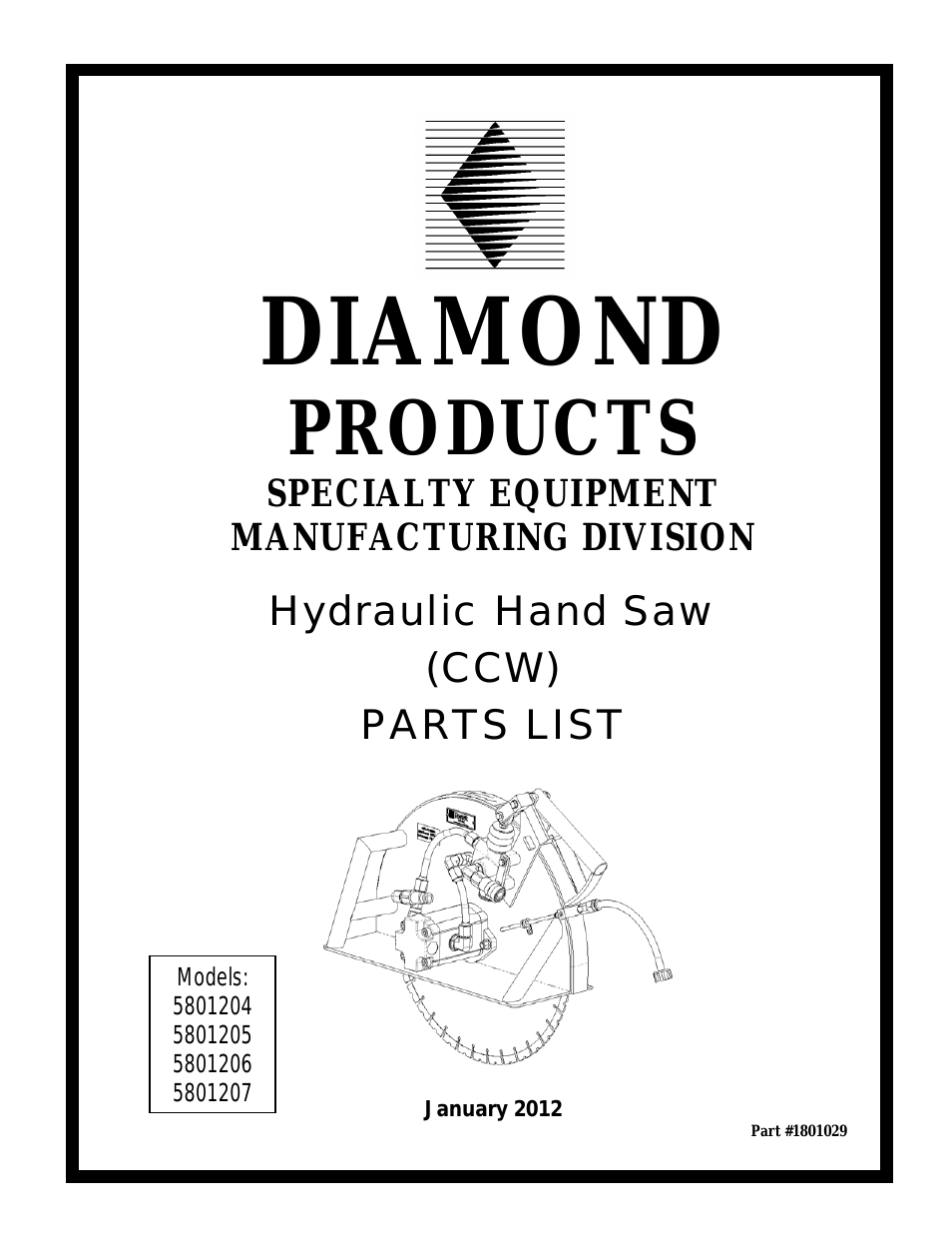 Hydraulic Hand Saw (CCW)