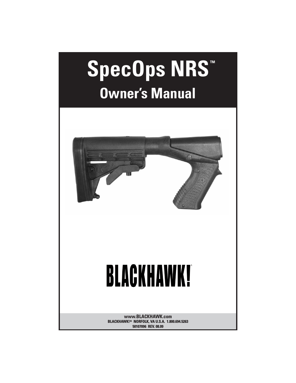 SPECOPS NRS SHOTGUN STOCK