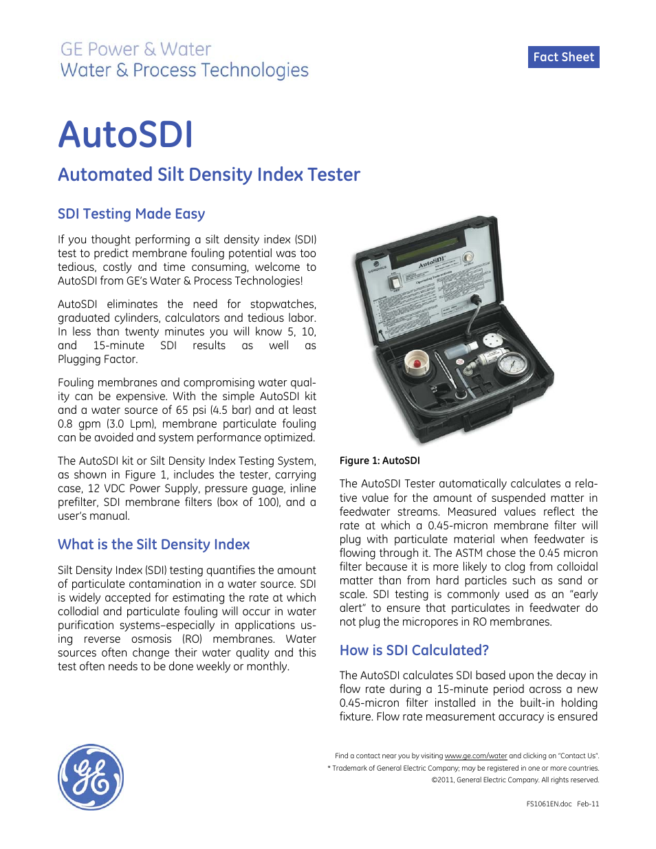 AutoSDI - Automated Silt Density Index Tester