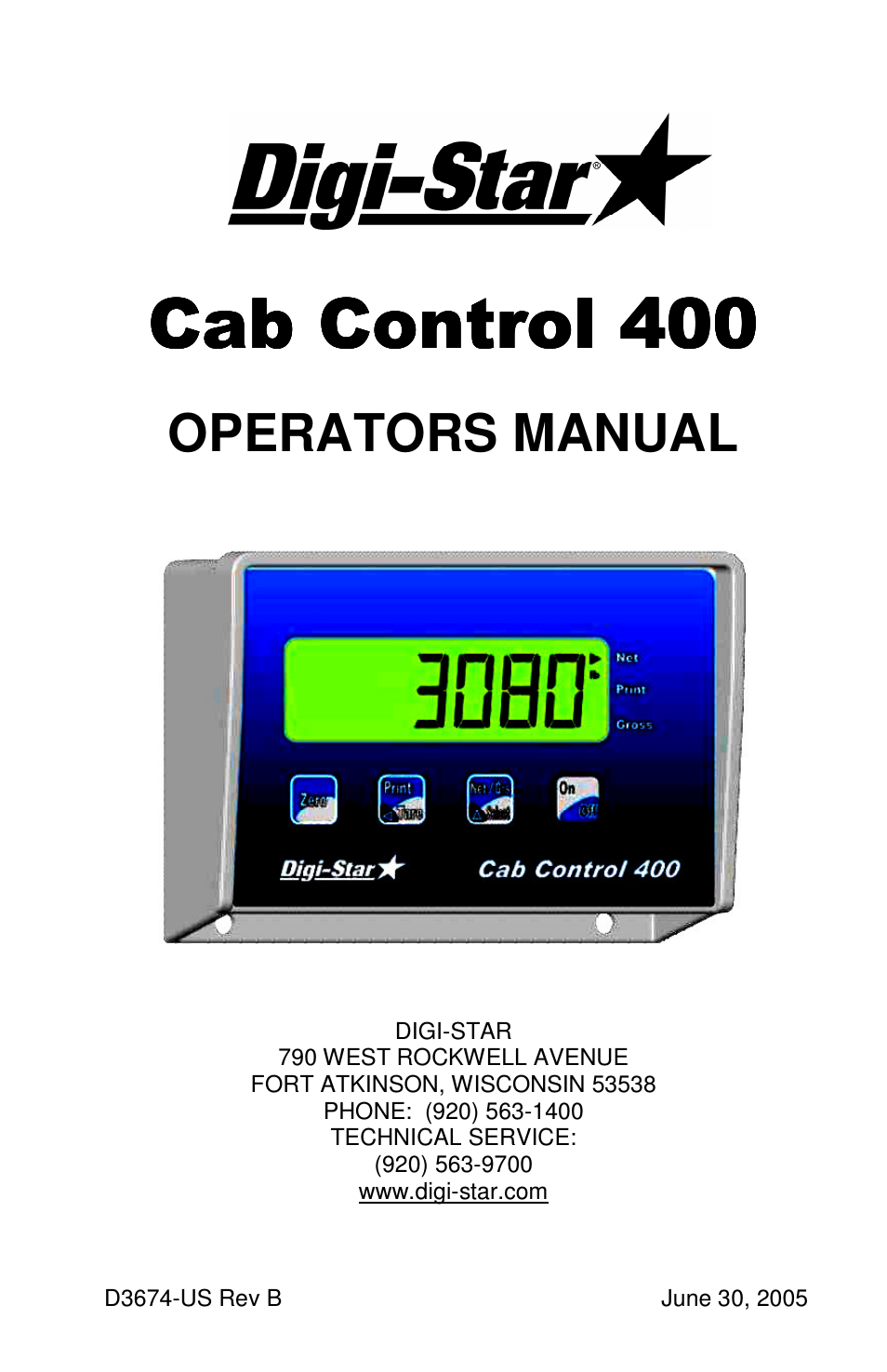 Cab Control 400