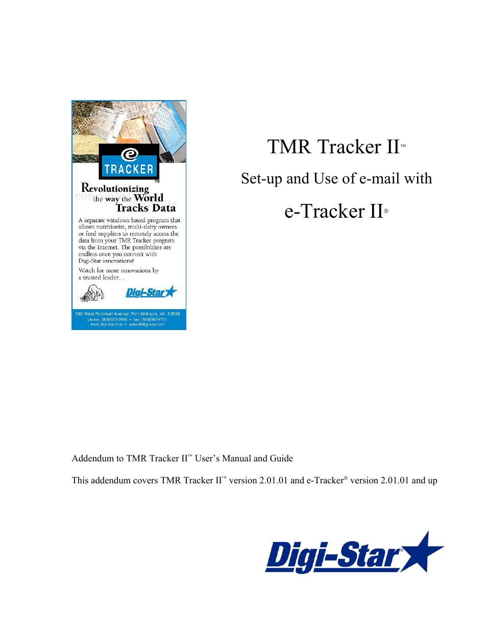TMR Tracker II Set-up and Use of e-mail withe-Tracker II