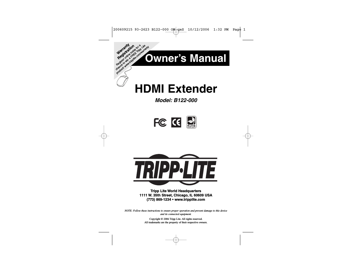 HDMI Extender B122-000