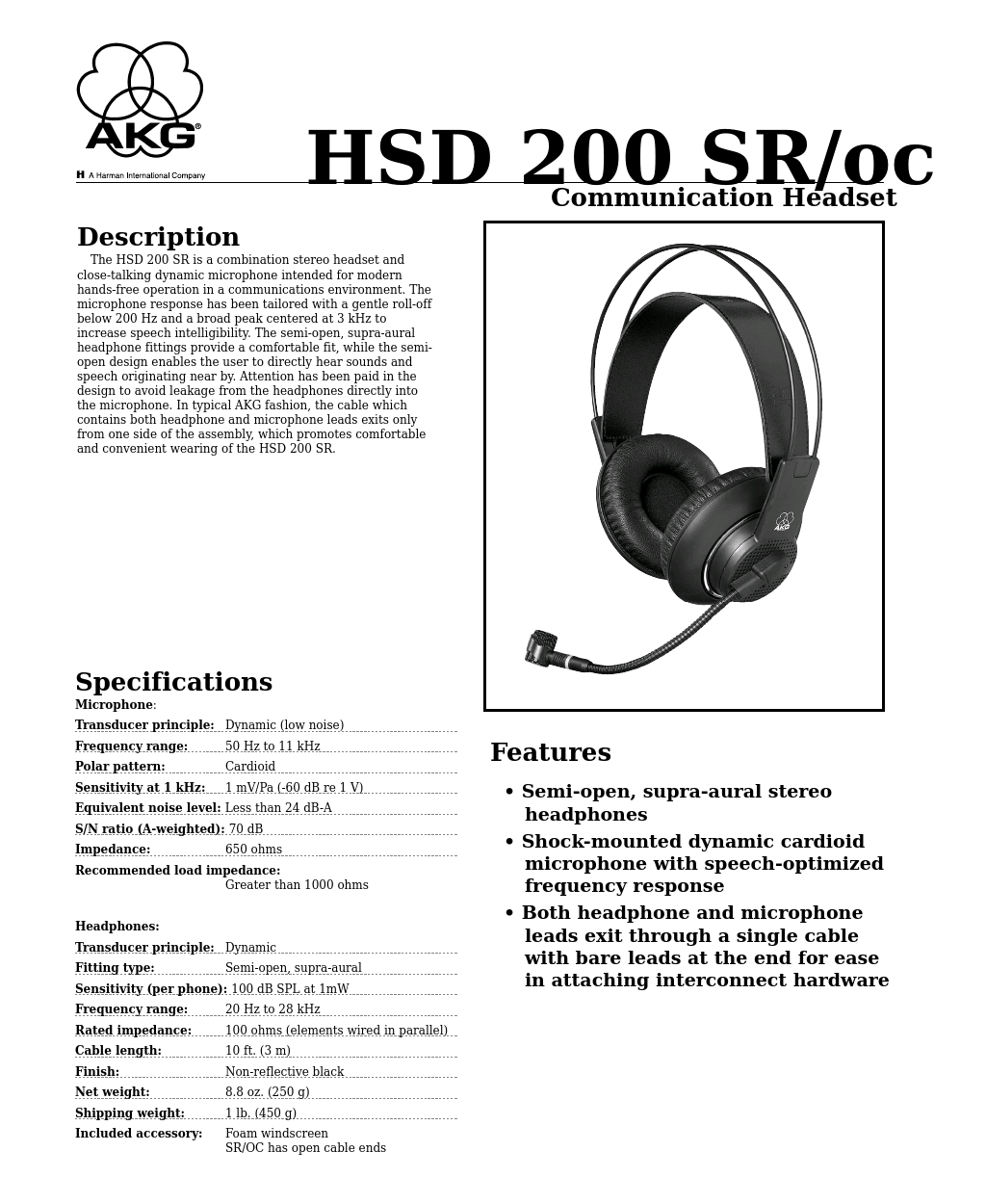 HSD 200 SR/oc