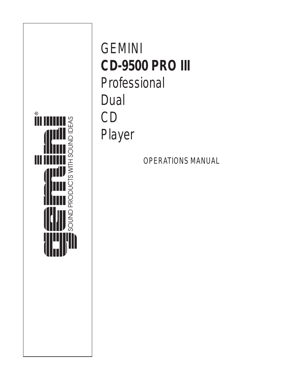 CD-9500 Pro III