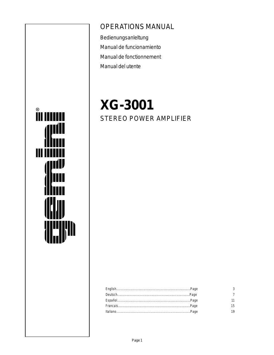 XG-3001