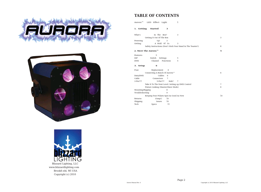 Aurora LED DJ Effect