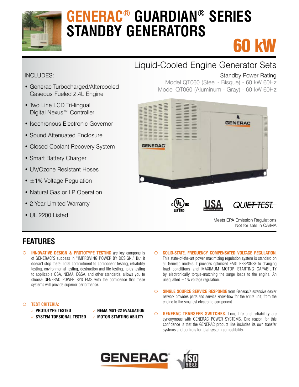 Guardian Series Standby Generators QT060
