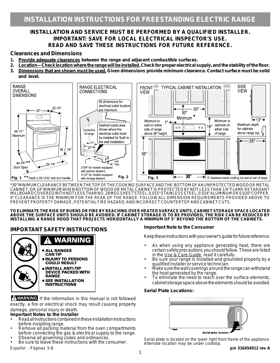WWEF3004KW Installation Guide