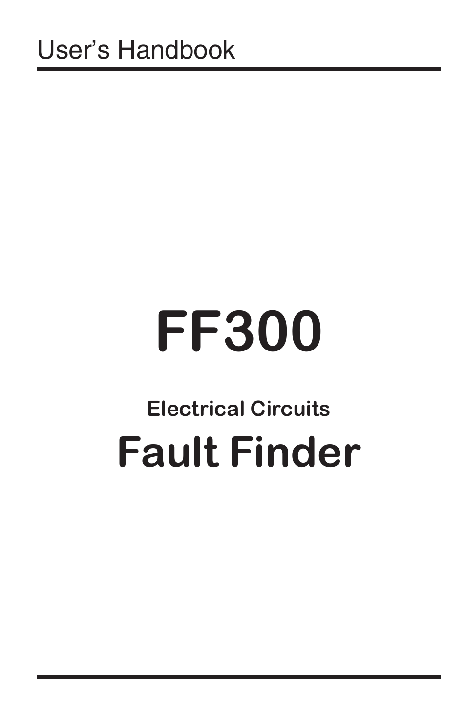FF300 Fault Finder for Electrical Wiring Open / Short Circuit