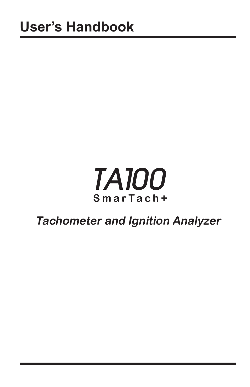 TA100 SmarTach + : Digital Tachometer and Engine Analyzer