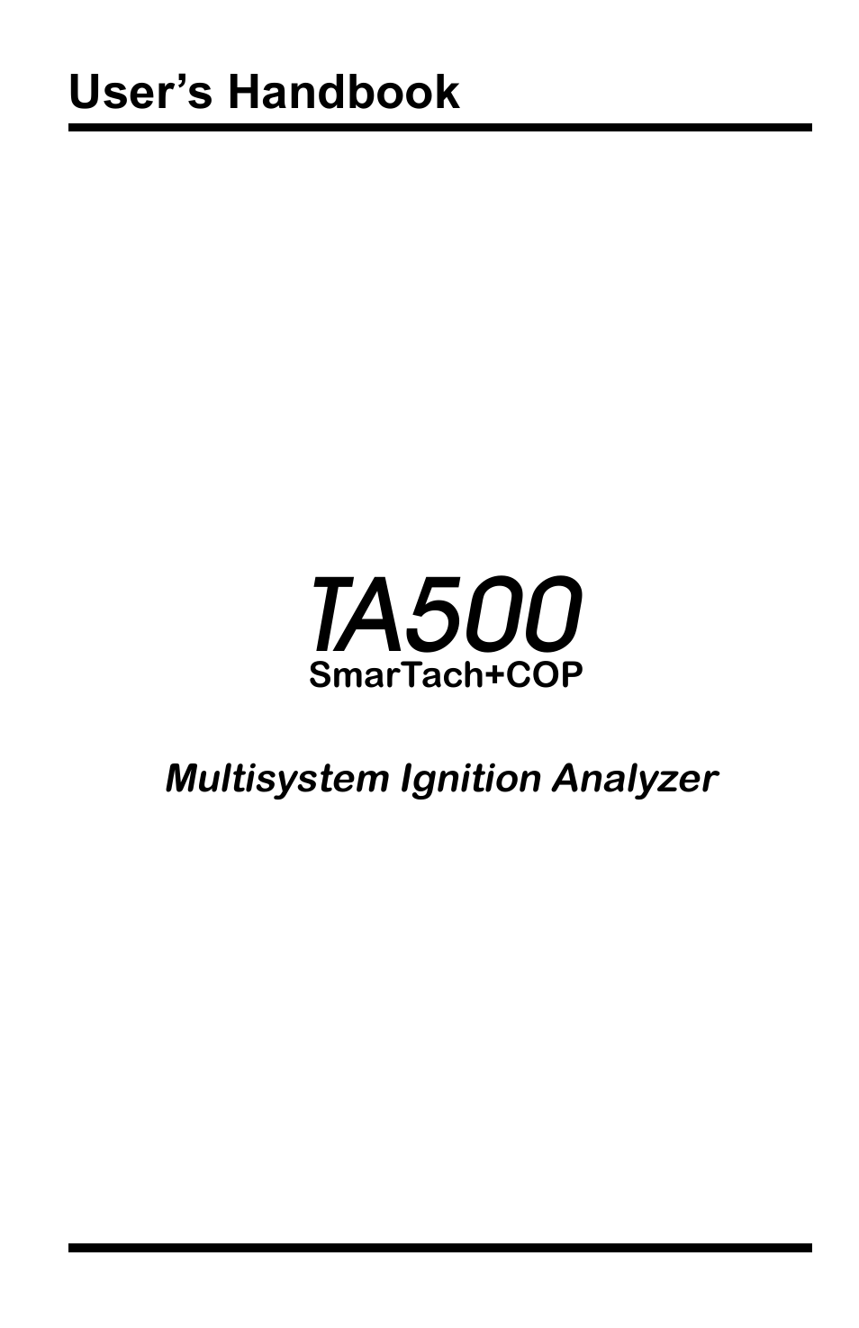 TA500 SmarTach+COP : Multisystem Engine Analyser