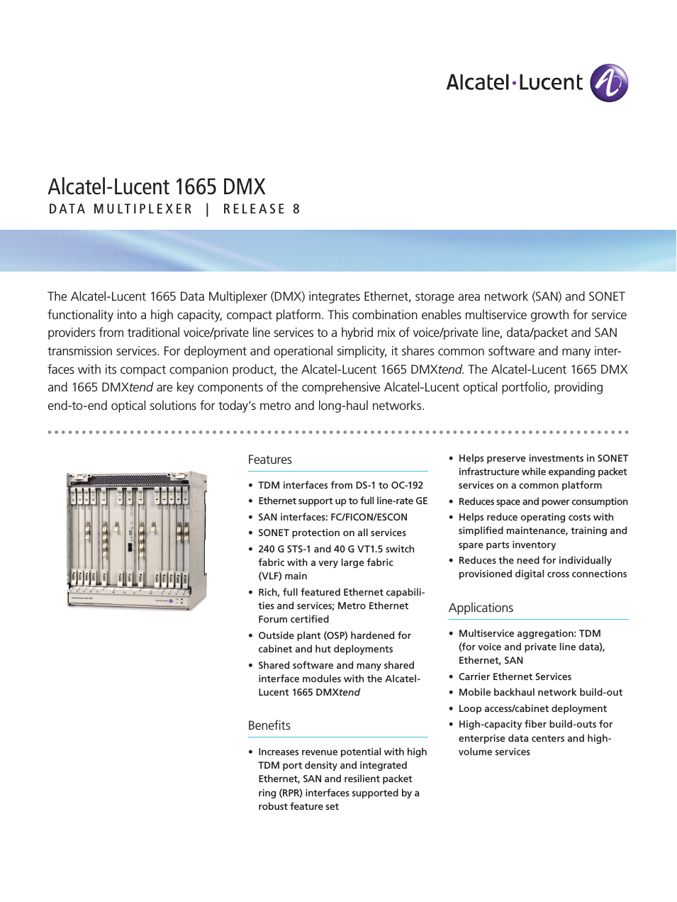 Data Multiplexer 1665 DMX