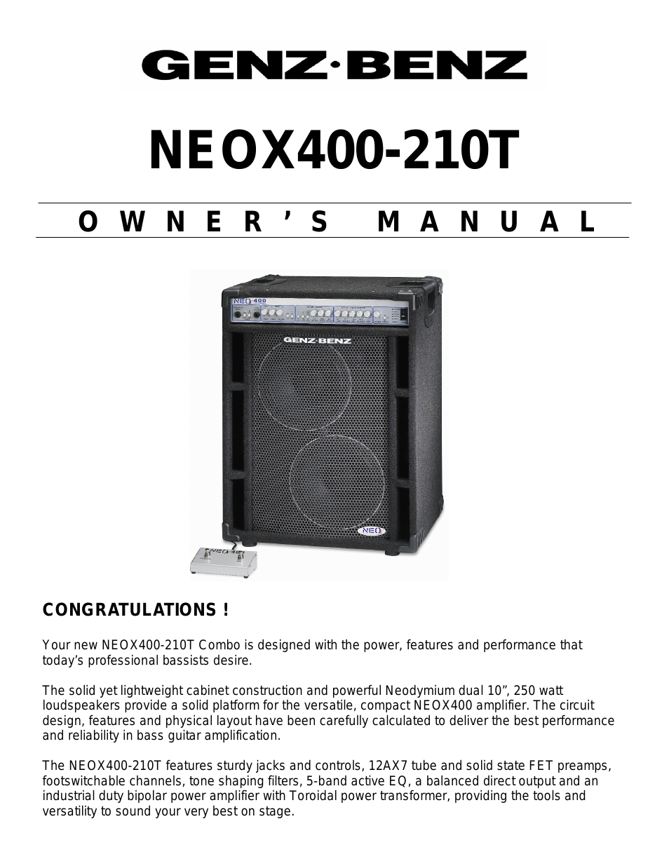 NEOX400-210T