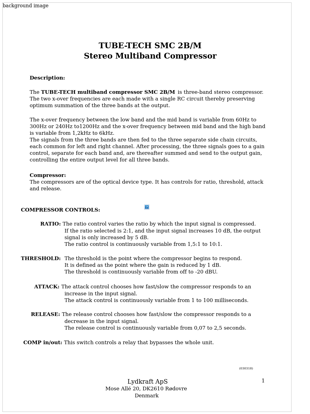 SMC 2BM Multiband Mastering Opto Compressor