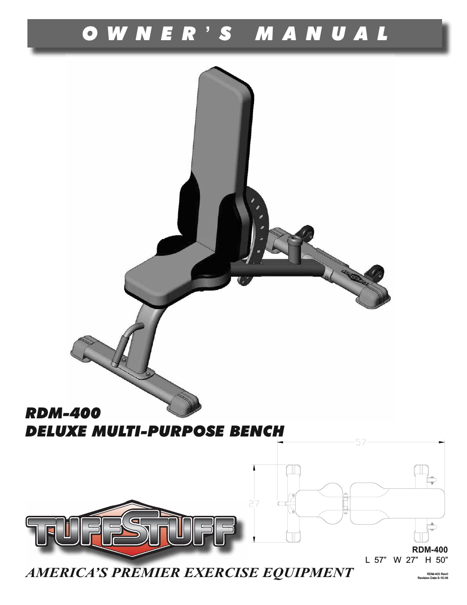 RDM-400 Deluxe Multi-Purpose Bench