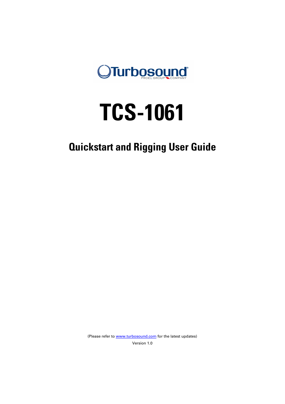 QIUCKSTAR AND RIGGING TCS-1061
