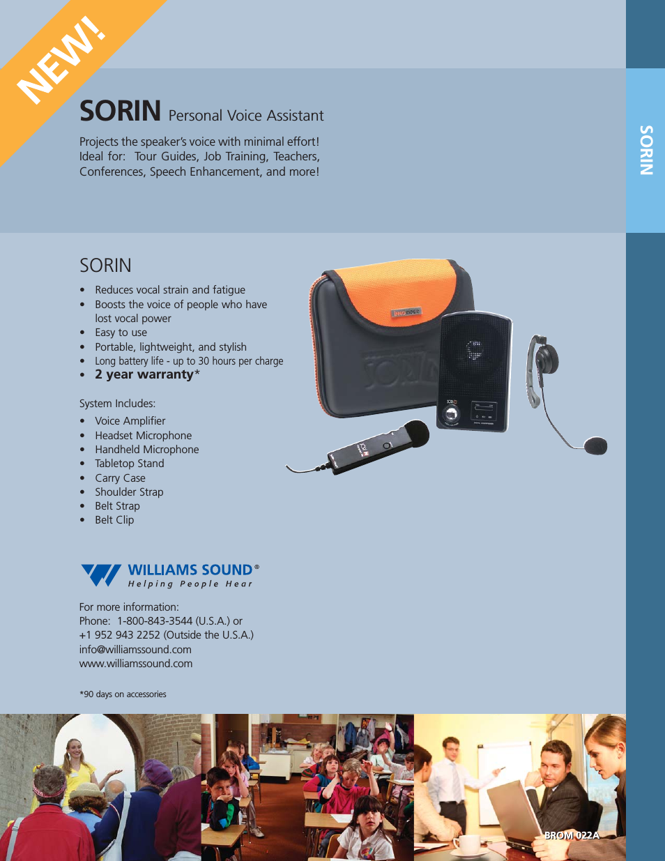 SORIN Personal Voice Assistant BROM 022A