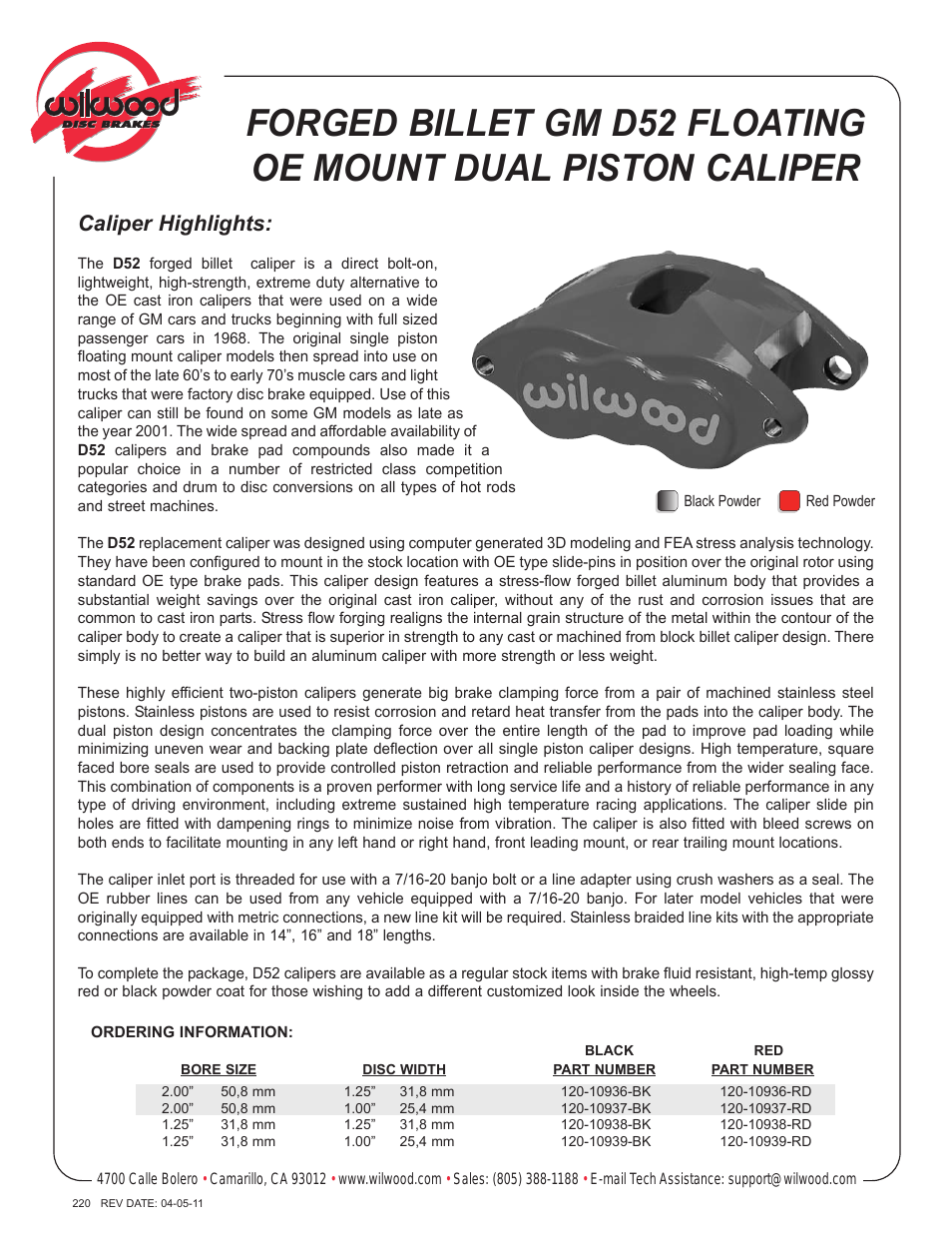 D52 Dual Piston Floater