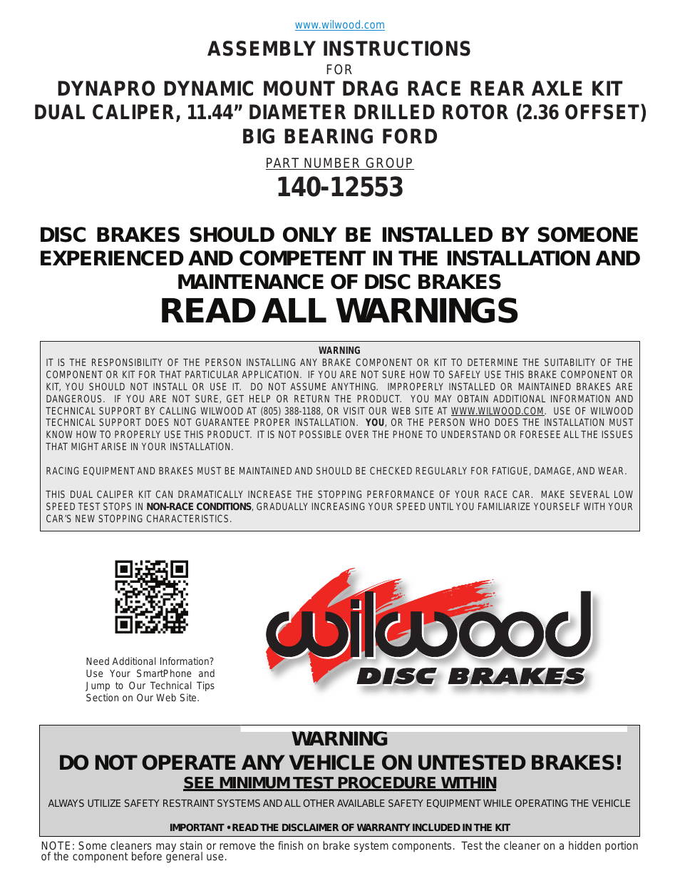 Dynapro Dual SA Lug Drive Dynamic Rear Drag Brake Kit