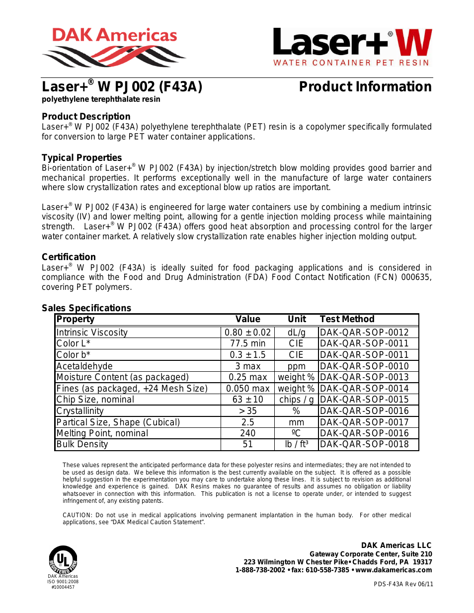 Laser+ W PJ002 F43A
